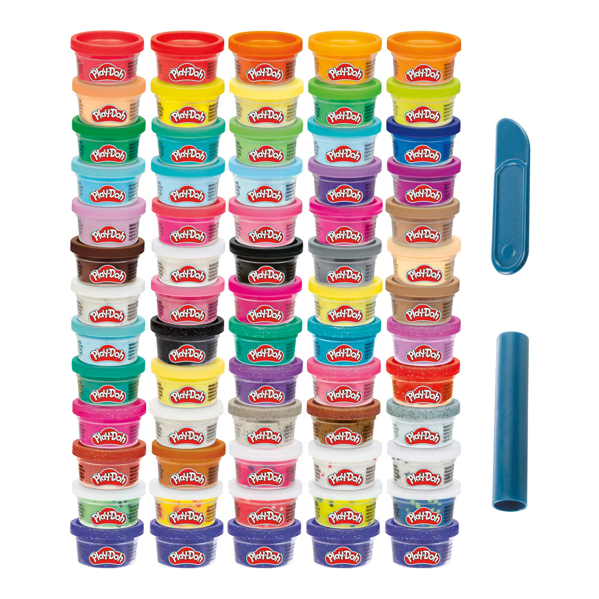 Play-Doh Ultimate Color Collection 65-Pack of 1-oz Cans, Includes Sparkle, Confetti & Color Burst, Back to School Classroom Supplies, Preschool Toys,