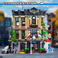 AsmrCap City Police Station Building Set for Boys, Police Station Toy with Police Car, Four-Floor Police Station with Office, Interrogation Room