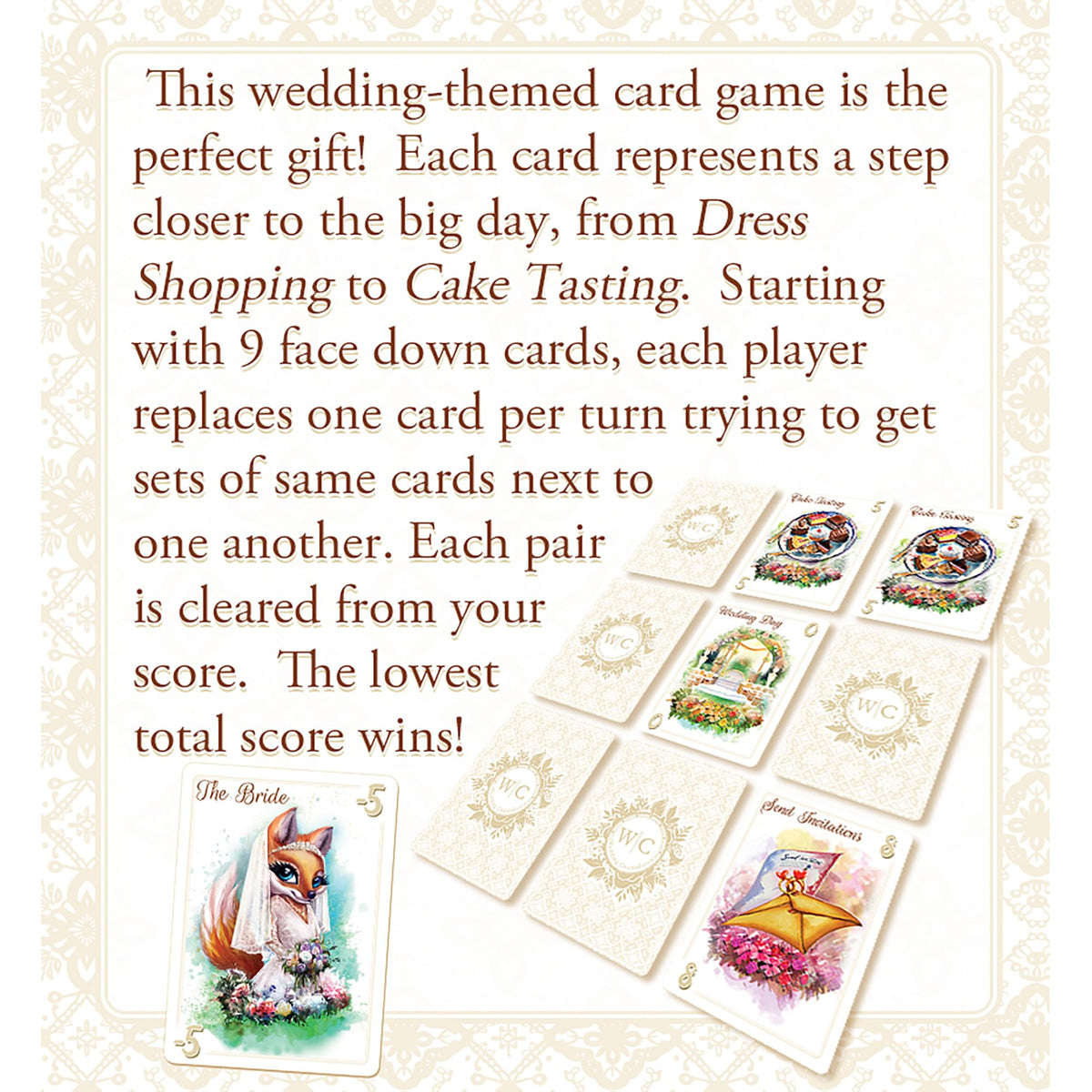 CardLords: Wedding Countdown - Wedding Themed Select & Swap Card Game, Happily-Ever-After is Just A Game Away, Parties & Events, Ages 8+, 2-6+ Players
