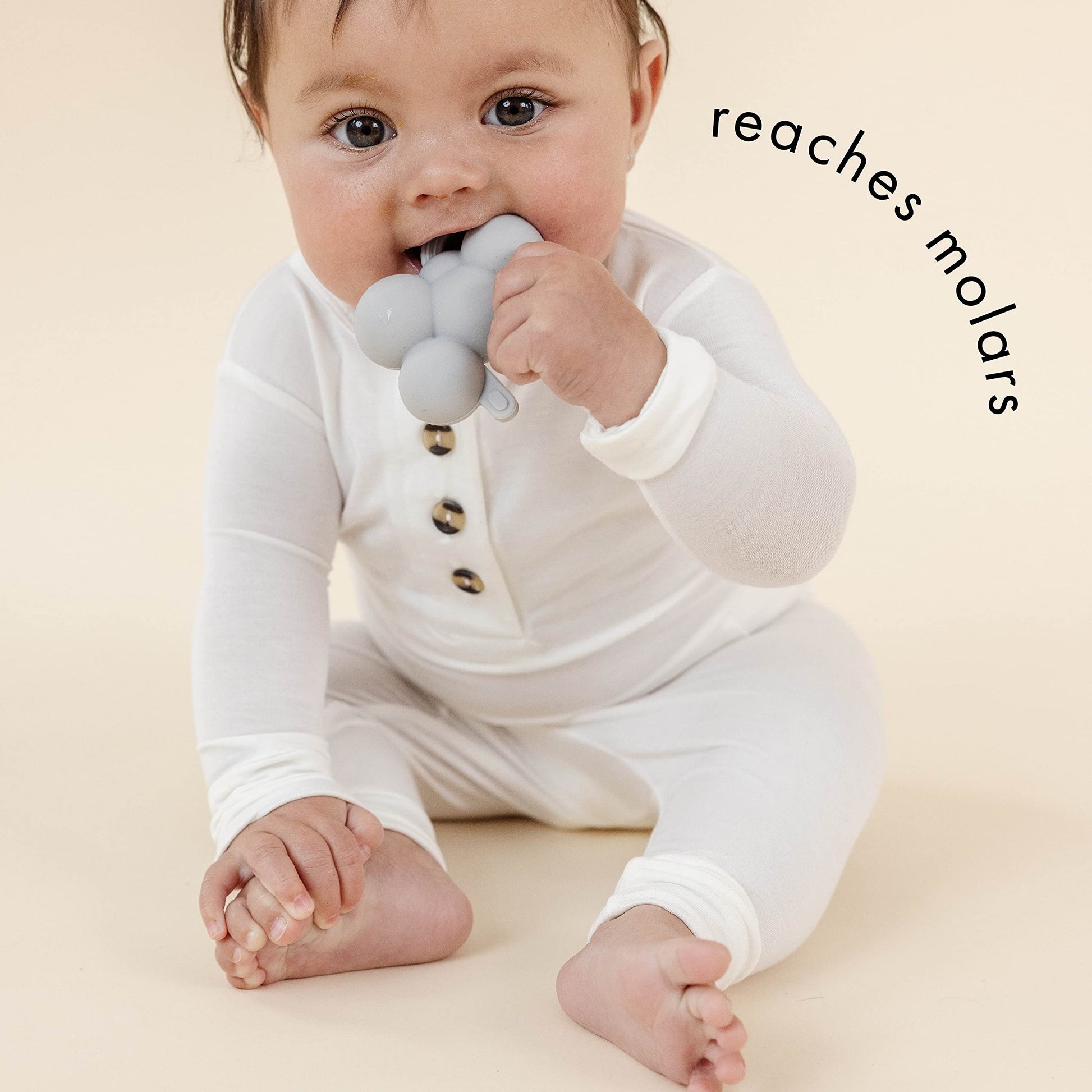 Doddle & Co. The Chew Teether with Poppable Bubbles | Toddler Teething Fidget Toy | Enhaces Oral Fit & Easy to Hold & Grab | Helps in Development