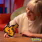 Mega Pokémon Pikachu Construction Set, Articulated Figure, Retro Pixelated Style, 15 cm, Wall or Table Decoration, 400 Pieces, Collectable, Children's