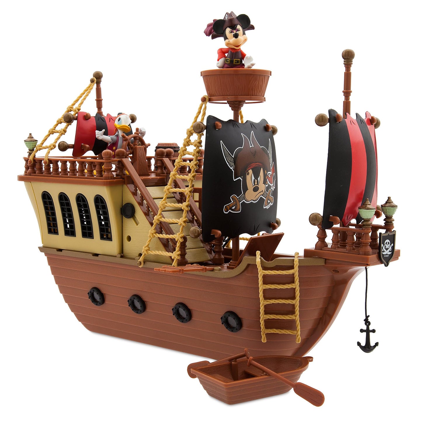 Disney Store Official Mickey Mouse and Friends Pirate Ship Play Set, Pirates of The Caribbean Theme, Mickey Mouse Toys for Toddlers and Kids
