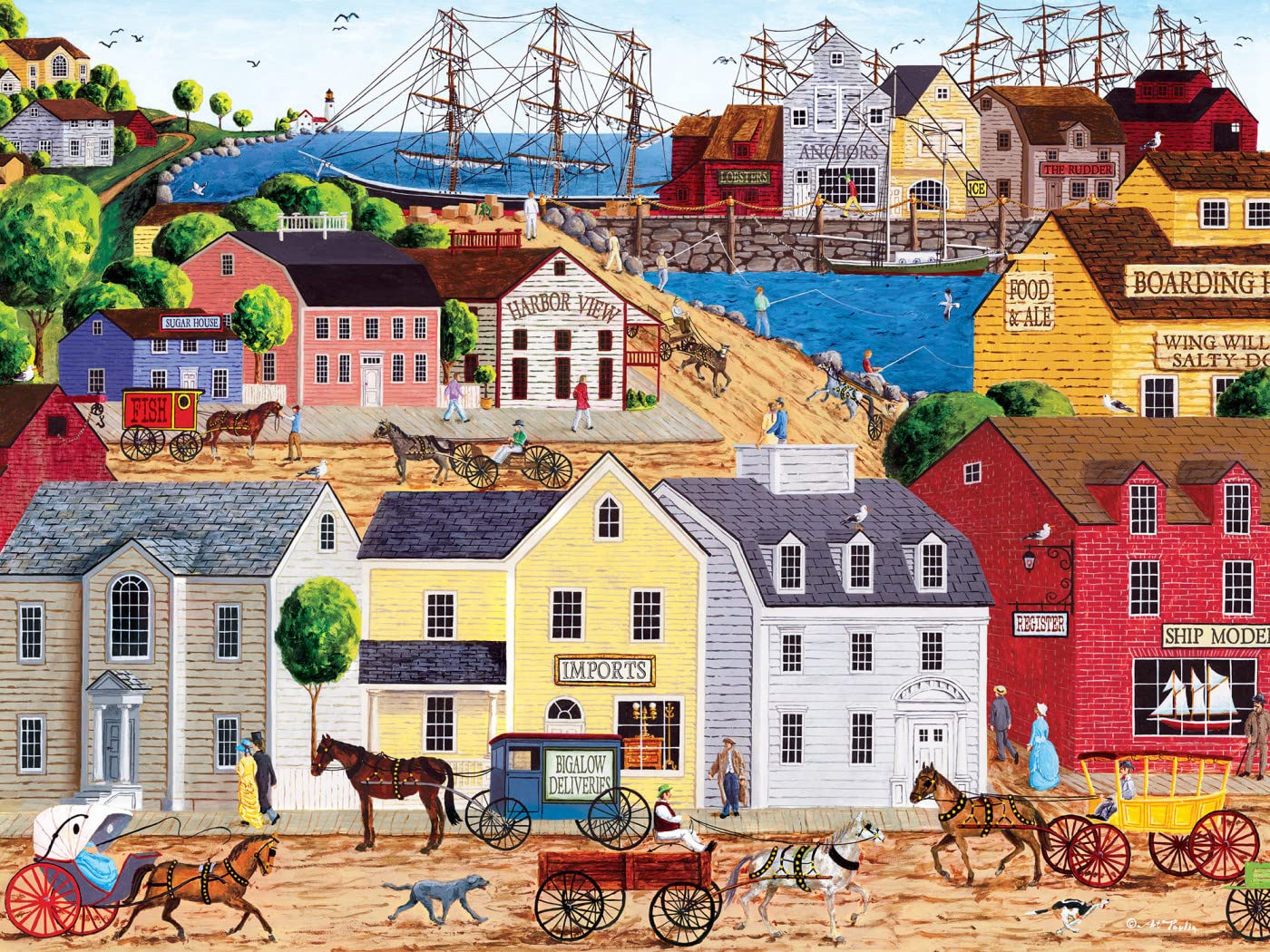 MasterPieces 300 Piece EZ Grip Jigsaw Puzzle - Home Port - 18"x24"