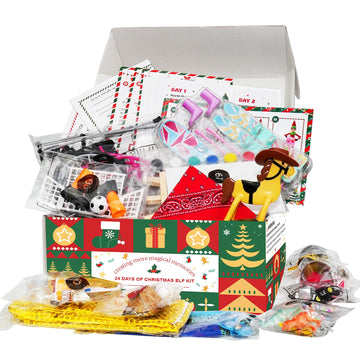 Thalassynix Elf Kit Activity Accessories of Christmas 24 Days Interactive Daily Props from Elf of 2025 Surprise Gift & Ideas Kits for Christmas
