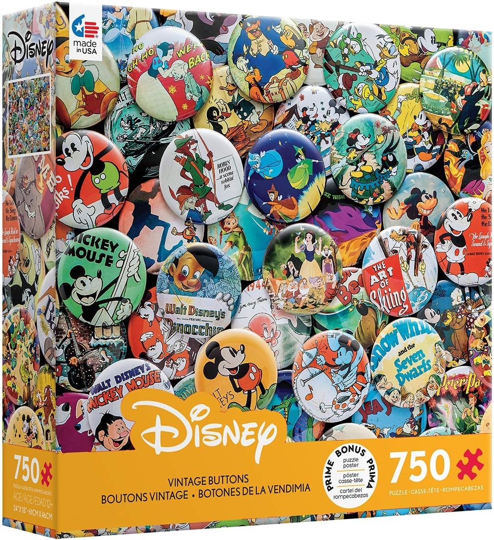 Ceaco - Disney - Vintage Buttons - 750 Piece Jigsaw Puzzle
