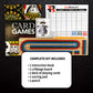 SpiceBox Classic Card Games for Adults and Kids, Fun Playing Cards Gift Set with Cribbage Board, Gin Rummy, 10 Classic Card Games Lessons