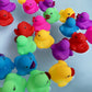 144-Pack Mini Rubber Ducks Set, Mini Colorful Rubber Duckies Bath Toy for Child,Float & Squeak Tiny Ducks Pool Toy Set for Kids Party Favors,Birthday