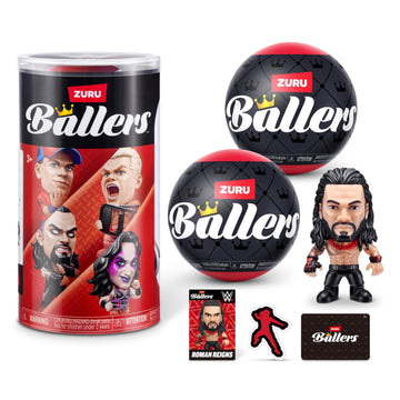 WWE Ballers Series 1(2 Pack) by ZURU - Official Licensed Product Surprise Unboxing Wrestling Collectible Sports Toy for Ages 3+