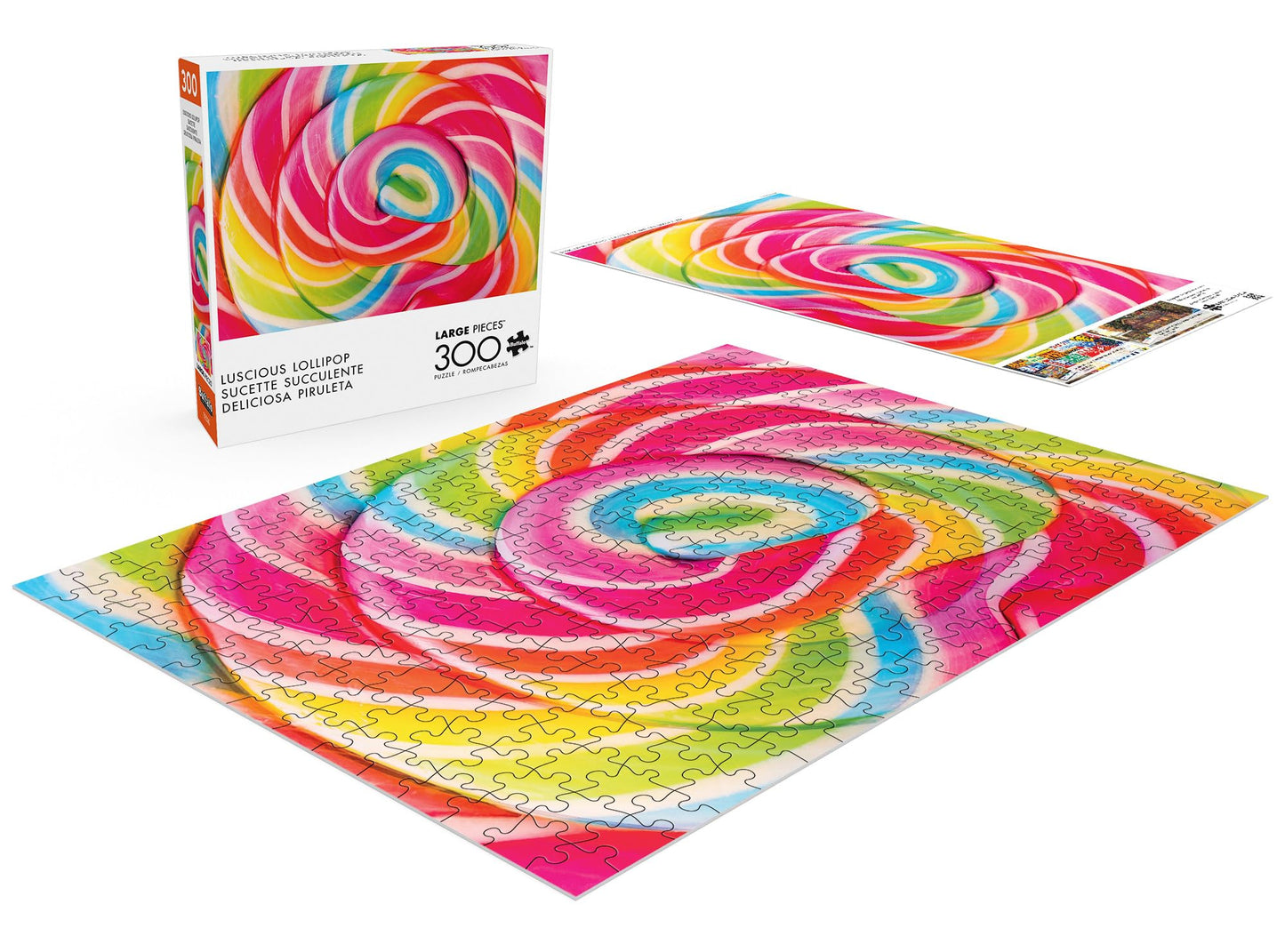 Buffalo Games - Luscious Lollipop - Large Piece Jigsaw Puzzle for Adults - Challenging Puzzle Perfect for Game Nights - Finished Size is 21.25 x 15.00