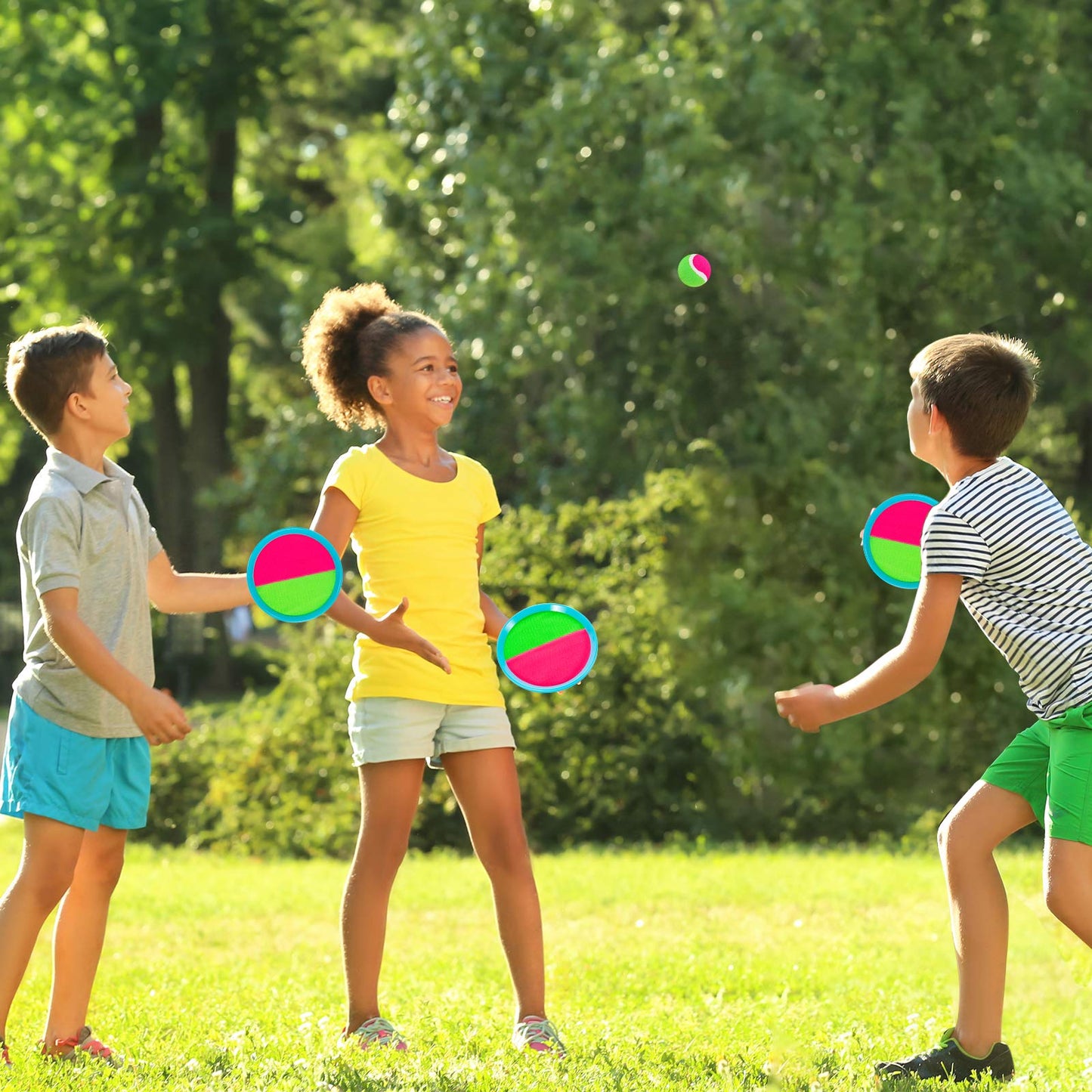 Outdoor Games, Toss and Ball Set, Beach Toys for Kids Ages 4-8, Pool Toys