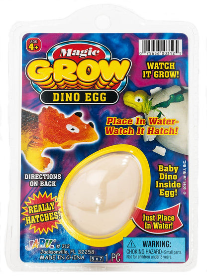 JA-RU Magic Grow Dinosaur Eggs - Water Growing Toys for Kids (1 Egg Assorted) Educational Science Toys, Dinosaur Party Favors, Classroom Prizes