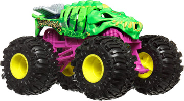 Hot Wheels Monster Trucks, Oversized Monster Truck, 1:24 Scale Die-Cast Toy Truck with Giant Wheels and Cool Designs