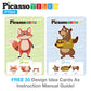PicassoTiles 112 Piece Magnetic Mix & Match Animal Building Activity DIY Combination Puzzle Book Kid Toy Set Educational Playset STEM Learning, 20