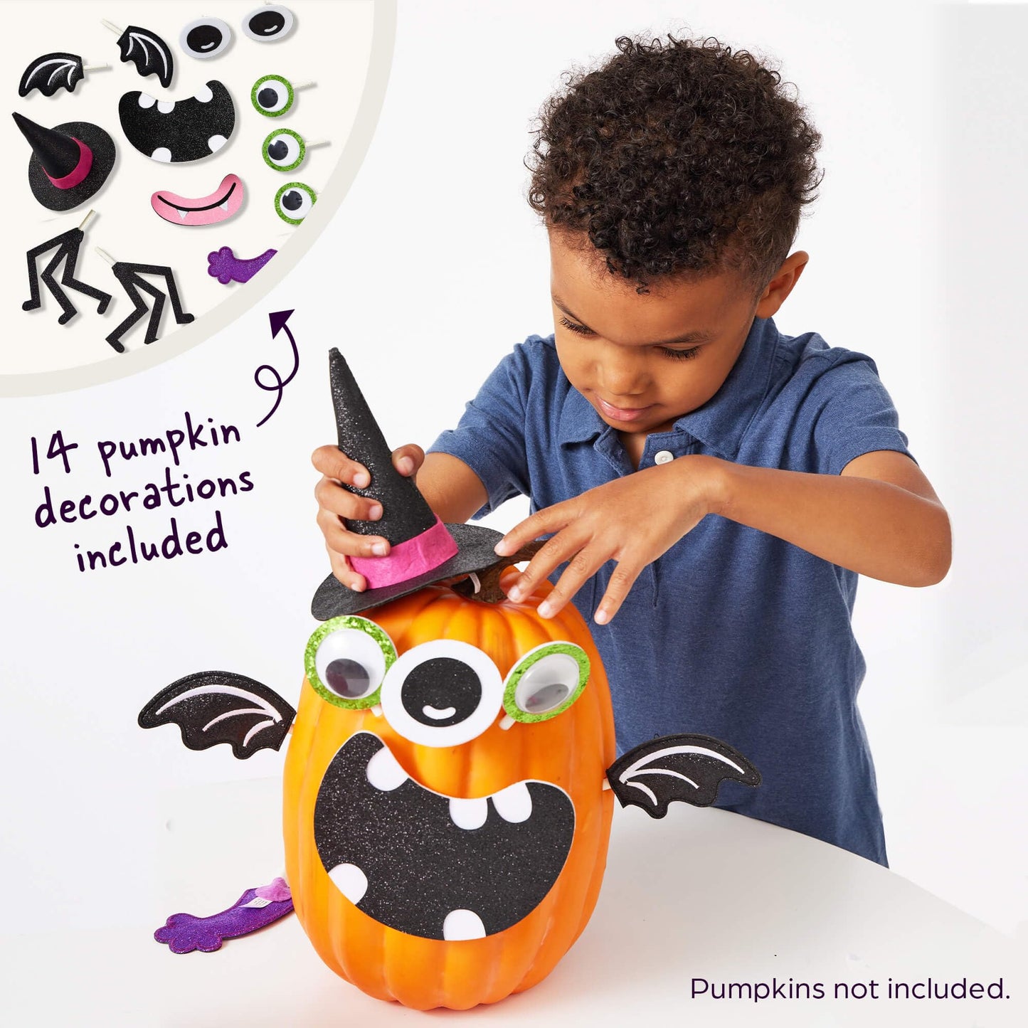 Highlights Halloween Craft and Book Bundle for Kids Ages 3-6, Customize a Glow-in-The-Dark Trick-or-Treat Tote Bag, Halloween Puffy Sticker Playscenes