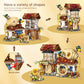 EasyAgo Mini Bricks Honey Workshop Building Blocks, Simulation Architecture Toy for Girls and Boys Ages 6+ - Gift Easter, Birthday, Christmas (1242