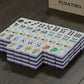 Floating Mahjong Tiles for Pool with Storage Bag & Dice, 1.45" Waterproof Floating Foam Mahjong Tile Set with Mahjong Cards 2026 for Mahjong Float