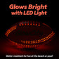 GlowCity Glow in The Dark Football - Size 6 Light Up PU Ball for Teen Boys & Adults - Cool Sports Gift for Night Outdoor Games - Birthday Gifts Ideas
