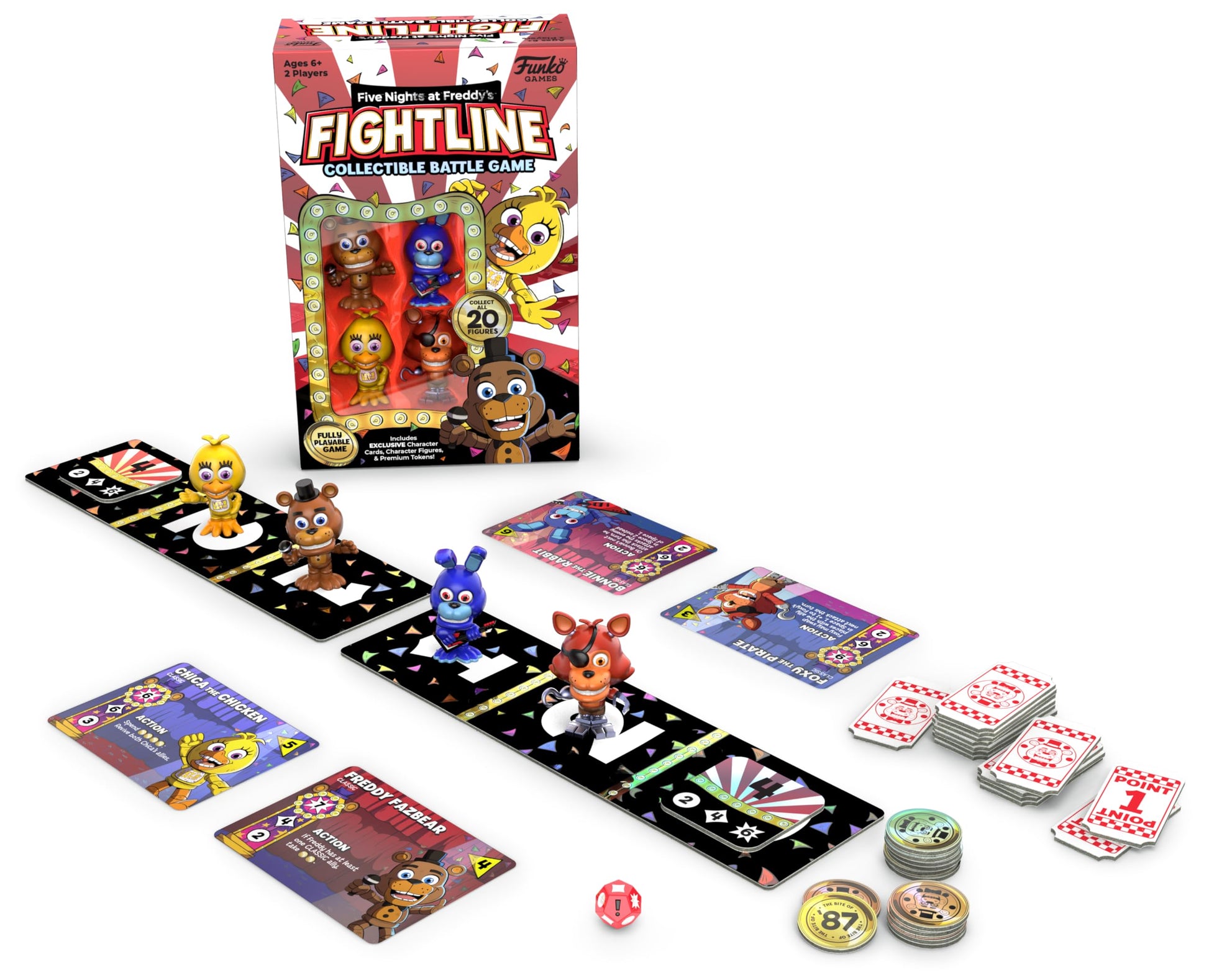 Funko Five Nights at Freddy's FightLine Premier Pack Collectible Game for 2 Players Ages 6 and Up