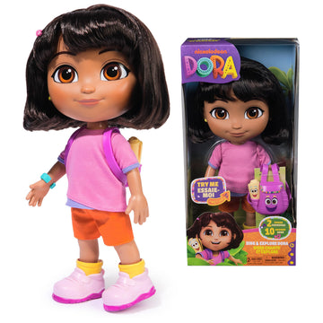 Dora, Sing & Explore Dora Doll with Music, Sound Effects, Bilingual Phrases, Doll Clothes & Accessories, Kids Toys for Girls & Boys Ages 3 and Up