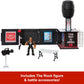 Mattel WWE Knuckle Crunchers 2-in-1 Microphone & Playset with Action Figure & 2 Accessories, Final Boss Set with 3.25-inch the Rock
