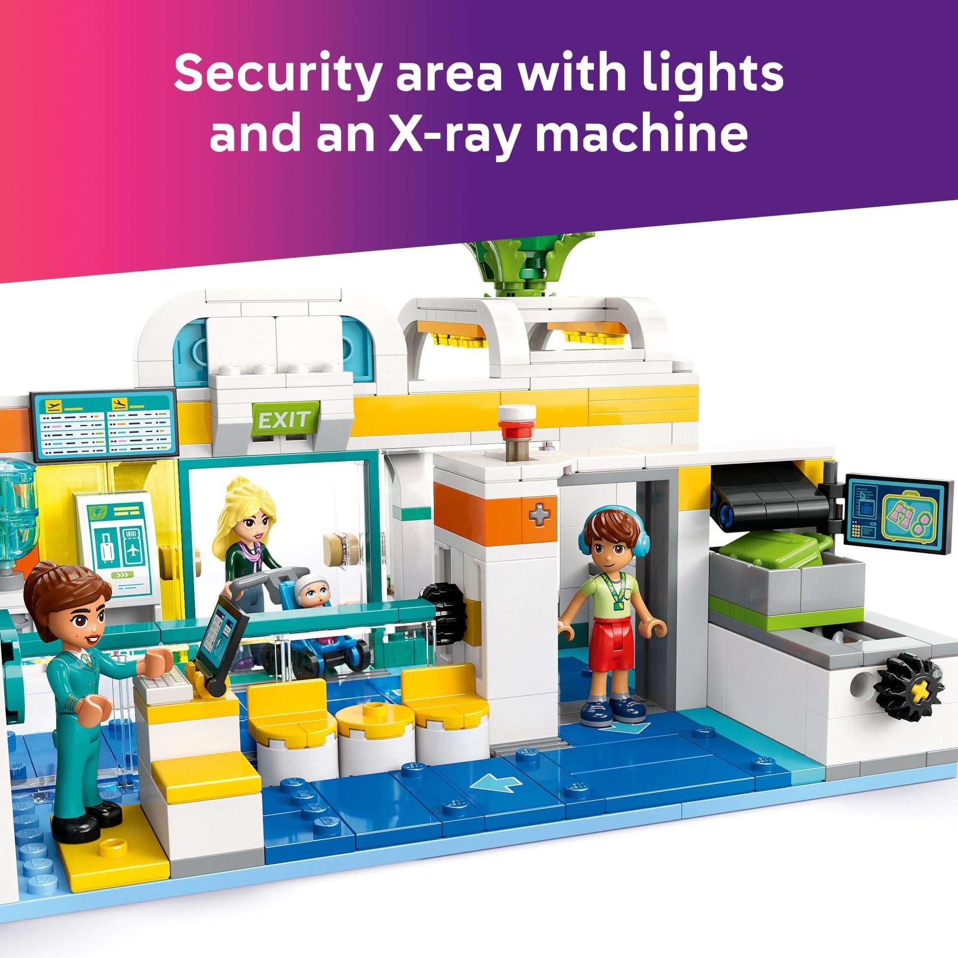 LEGO Friends Heartlake City Airport and Airplane Toy Building Set - Pretend Play for Kids, Girls and Boys, Ages 8+ - with 7 Minidolls, Taxi, Dog