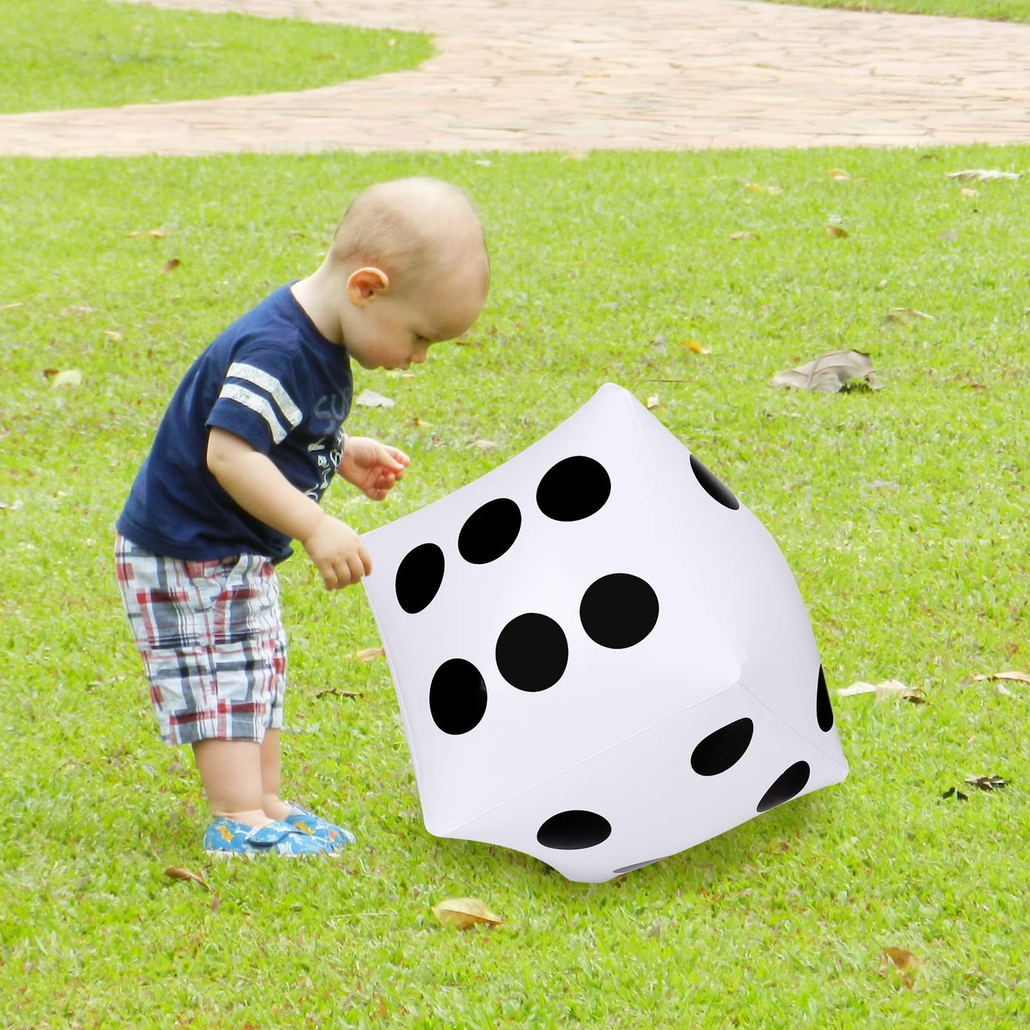 13 inch Giant Inflatable Dice Pool Toy for Lawn Game Outdoor Floor Games，Pack of 2