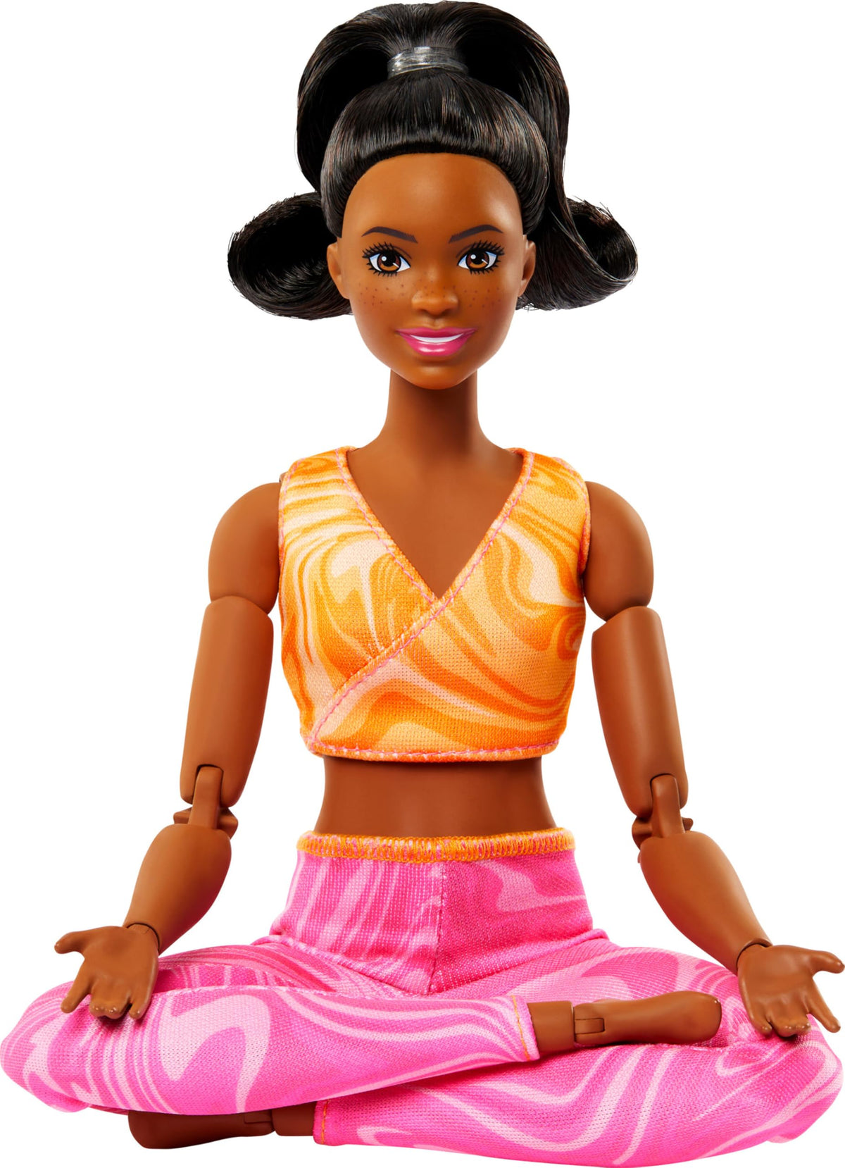 Barbie Made To Move Fashion Doll, Brunette Wearing Removable Sports Top & Pants, 22 Bendable “Joints”