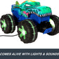 Hot Wheels Monster Trucks 1:15 Scale Mega-Wrex Alive Battery-Powered RC Vehicle with Lights & Sounds