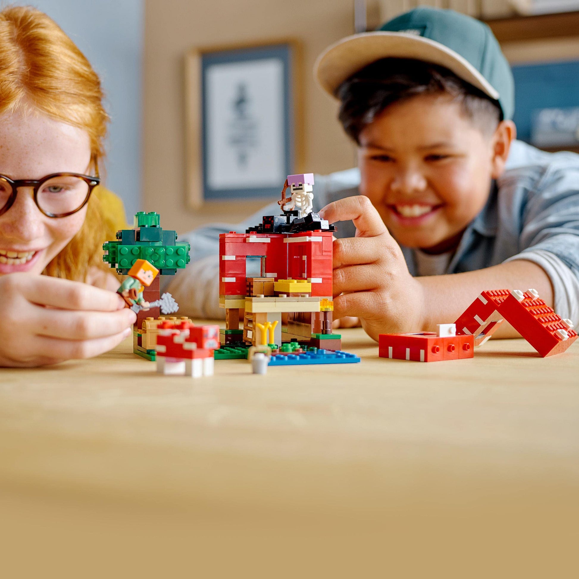 LEGO 21179 Minecraft The Mushroom House Building Toy Set for Children from 8 Years Old, Gift Idea with Figures