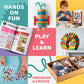 A&R CO. 3000+ Pcs Arts and Crafts Supplies & Materials for Kids - Ultimate Bulk Craft Kit for Boys & Girls with 99 Activities Book for Ages 3-5, 4-6
