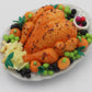 Set 3 Dollhouse Miniatures Thanksgiving Day Dinner Turkey with Pumpkin Pie Food Supply Handcrafted,Tiny Food