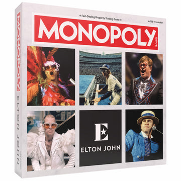 Monopoly: Elton John, Play as Iconic Headgear, Star Glasses & More, Collect Legendary Career Moments Like Knighthood & Farewell Tour, Officially