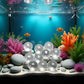 20 Pcs 10mm Clear Glass Marbles Solid Marble Beads Marbles Games Bouncing Ball Pinball Machine for Vase Fish Tank Filler Home Decor, Dice and Marble