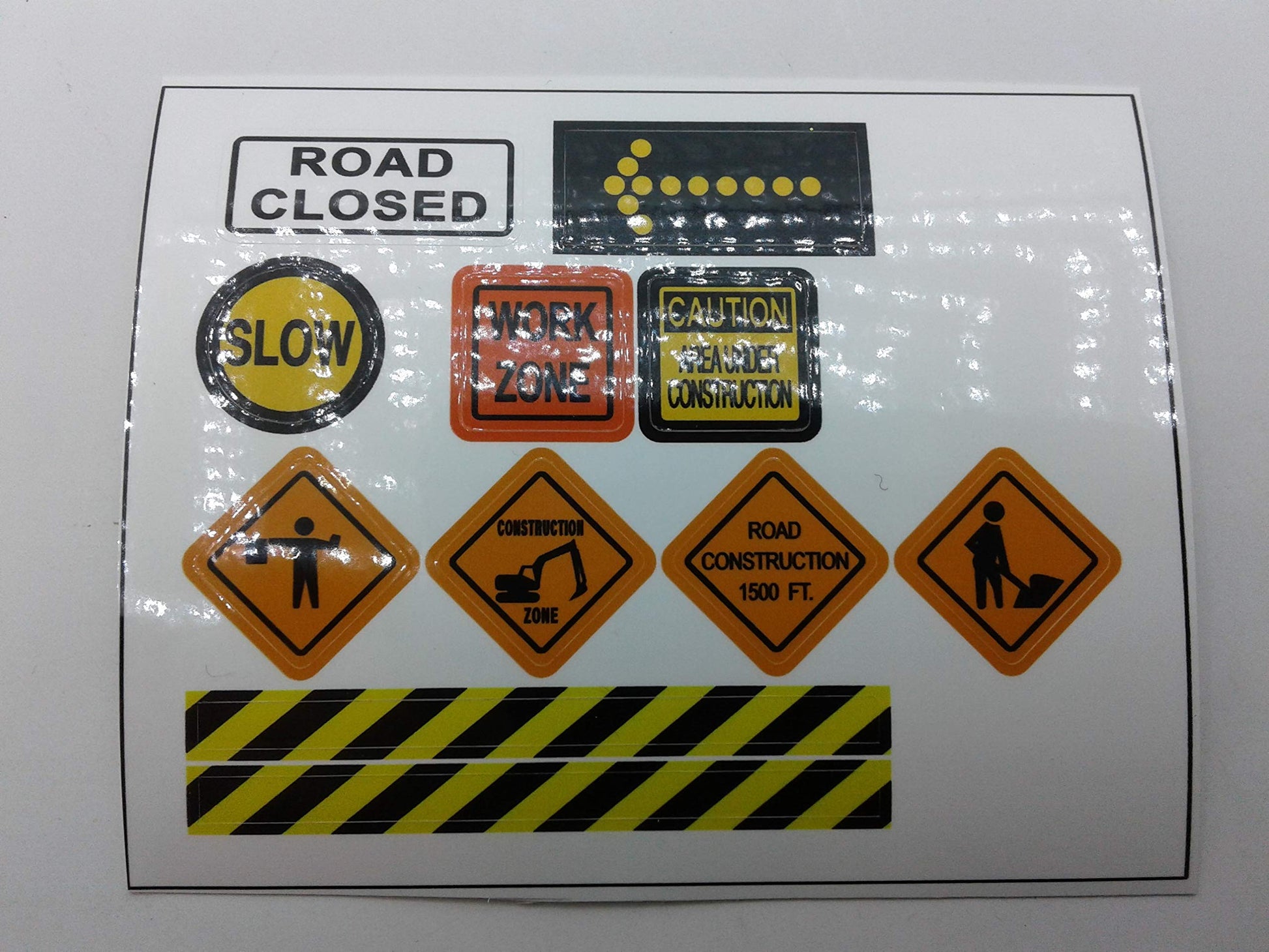 Building Toys Bricks City Construction site Traffic Signs Stickers. 64 Scale HO Arts & Crafts Supplies idea