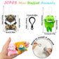 XIPEGPA 30 PCS Mini Plush Animals Keychain Set Small Stuffed Animals for Goodie Bags Easter Schools Birthday Party Favor Supplies
