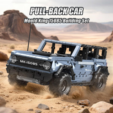 Mould King 15085 Off-Road Vehicle Building Sets, Pull Back & Launch Car Building Blocks Kit, Collectible Car Model Toy for Adults Teens 12+ (828