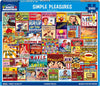 White Mountain 1000 Piece Jigsaw Puzzle Funny Collage, Simple Pleasures