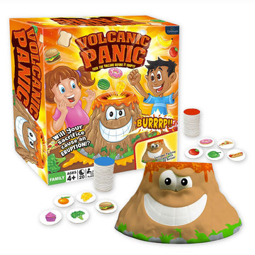 Volcanic Panic the Explosive Memory Matching Family Game by Continuum Games for 2-6 Players Ages 4 and Up - Match Food Tiles, Feed the Volcano Toy