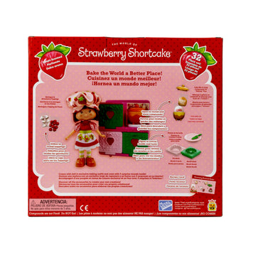 Strawberry Shortcake Sweet Scented 5.5-inch Posable Fashion Doll in Exclusive Baking Dress and Berry Bake Playset with Oven, Baking Mixtures