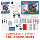 Playz V8 Combustion Engine Model Kit that Runs - Build Your Own STEM Mini V8 Model Engine Kit for Adults & Kids Age 12+, Visible V8 Mini Engine Kit
