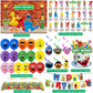 Sesame Friends Street Birthday Party Supplies, Party Decorations Set Include Banner, Backdrop, Balloons, Hanging Swirls, Cake Cupcake Toppers