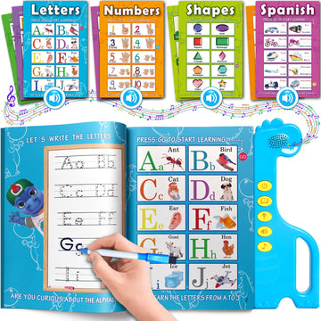 Curious 2 Learn ABC Learning for Toddlers | Learning Resources | English & Spanish Sound Book | Preschool Learning Activities | Educational Learning