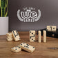 WE Games Club Size Double Six Ivory Dominoes in Vinyl Case