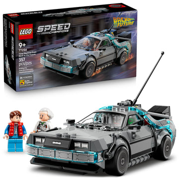 LEGO Speed Champions Time Machine from Back to The Future Building Toy for Kids - Pretend Play & Display Car Toy W/ 2 Build Modes for Boys & Girls