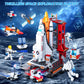 Space Exploration Shuttle Toys for 6 7 8 9 10 11 12 Year Old Kids, Girls, Boys, 12-in-1 STEM Projects Rocket Building Toy Kit with 3 Astronauts