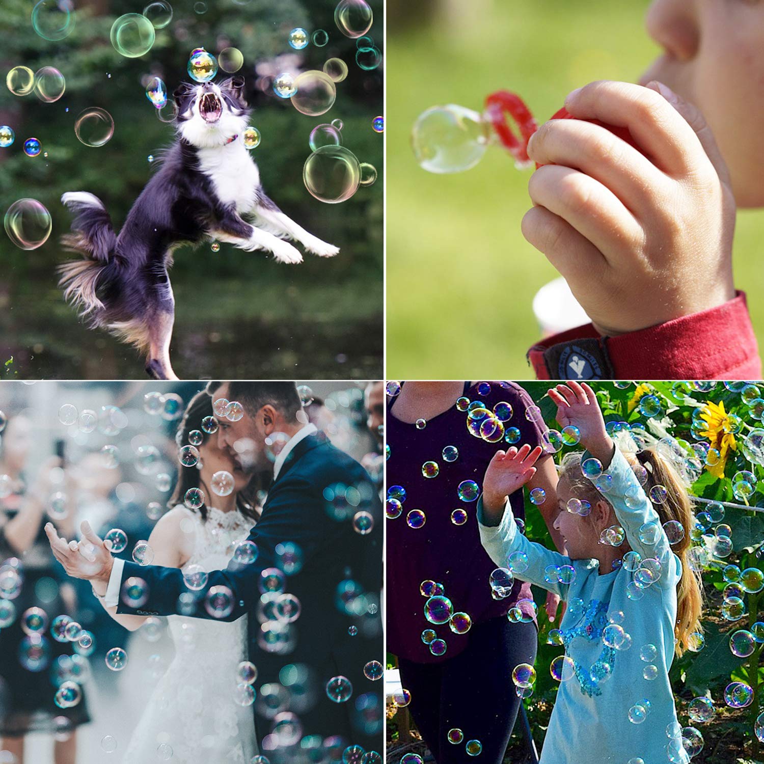 Big Bubble Wands Set Bubble Party Pack Bulk, Funny Bubble Toy Bubble Making Toys for Outdoor, Big Bubble Wands Bulk for All Age People Bubbles Party