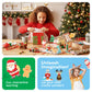 PicassoTiles Magnetic Tiles Building Brick Block Advent Calendar Christmas Theme Set Gingerbread House Holiday Toy Piece Surprise Countdown Magnet