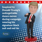 Royal Bobbles Donald Trump Dance Collectible Bobblehead Statue - 45th & 47th President of the United States - Knuckleheads Political Satire Collection