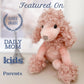 MON AMI Paris The Poodle 9-Inch Stuffed Dog, Soft Puppy Plush Toy Gift