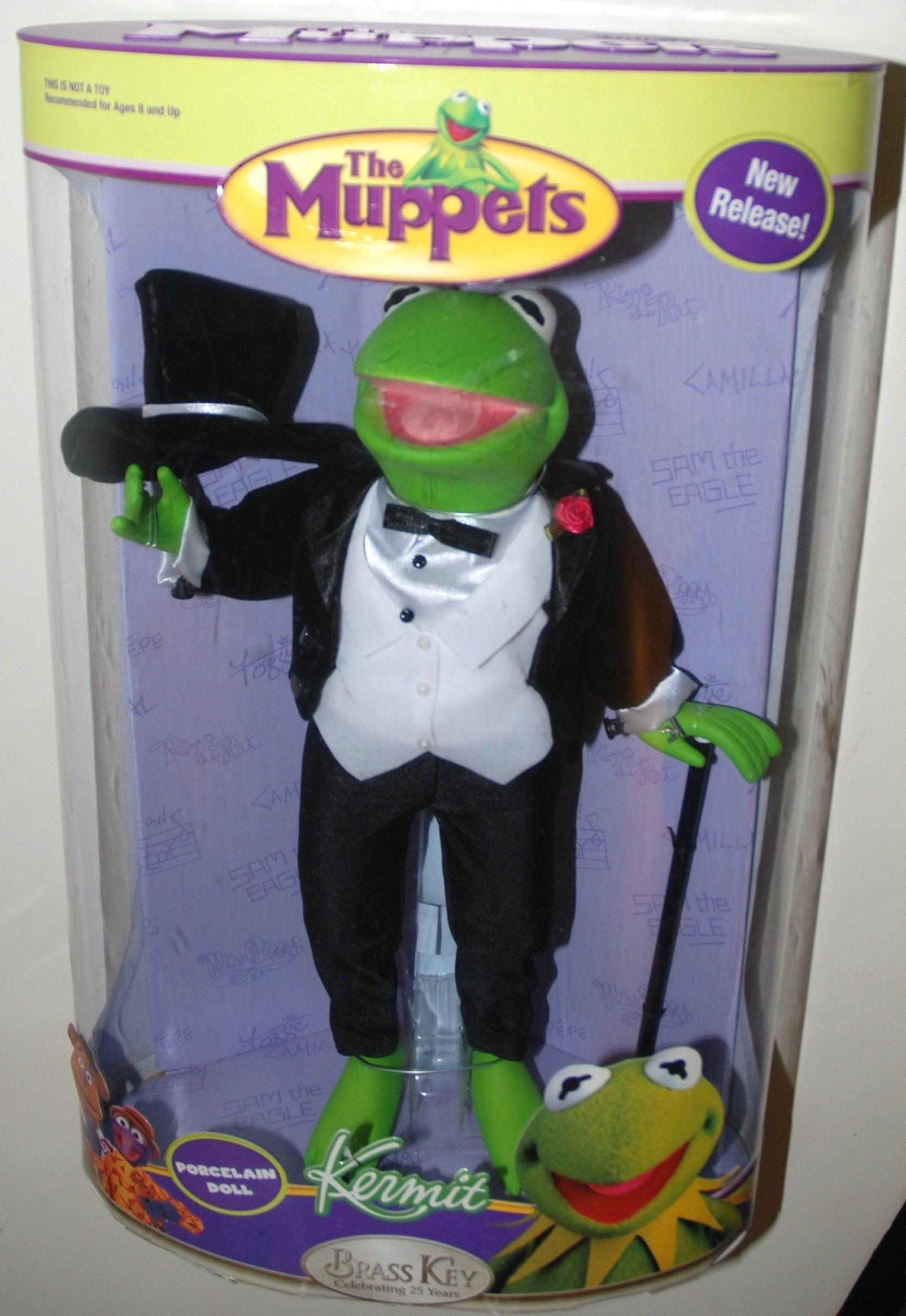 The Muppets; 12" Kermit (Porcelain Doll)